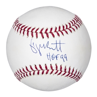 George Brett Autographed and Inscribed "HOF 99" OML Selig Baseball (Brett Holo & FSC)